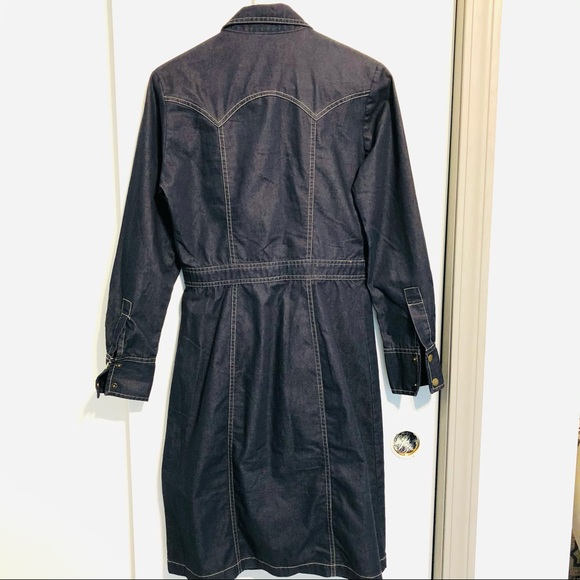 LIKE NEW!  DARK DENIM COWGIRL/WESTERN  DRESS SIZE 7/8 - Picture 3 of 5